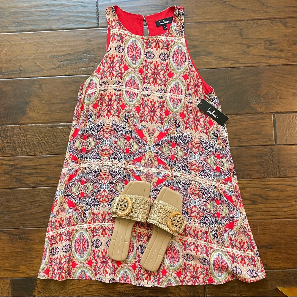 Lulus Sleeveless Swing Dress